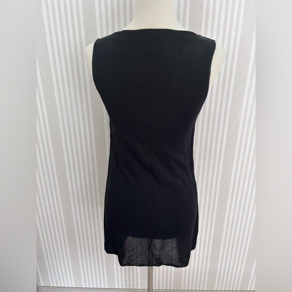 Henri Bendel Vintage 2-piece Pant Suit Black 100% Rayon Size Small Made in Italy - Picture 6 of 10